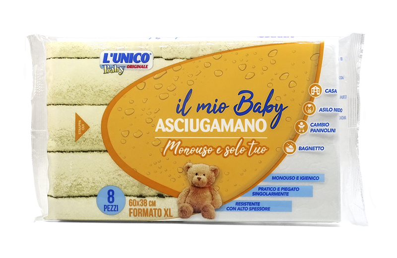 UNICO ASCIUGAMANO BABY 8 PZ