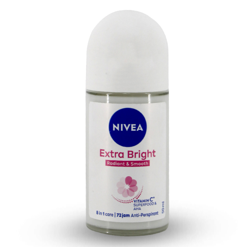 NIVEA DEO ROLL-ON 50 ML EXTRA BRIGHT RADIANT&SMOOT