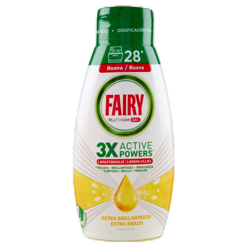 FAIRY GEL LAVASTOVIGLIE 504 ML LEMON