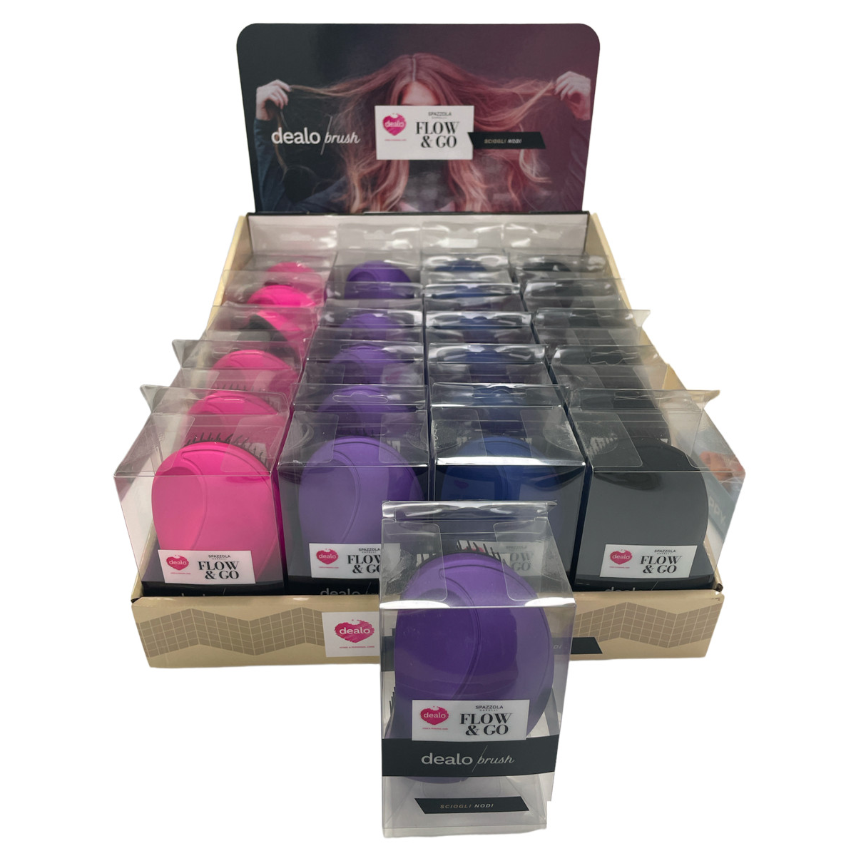 DEALO SPAZZOLA CAPELLI SCIOGLI NODI FLOW&GO