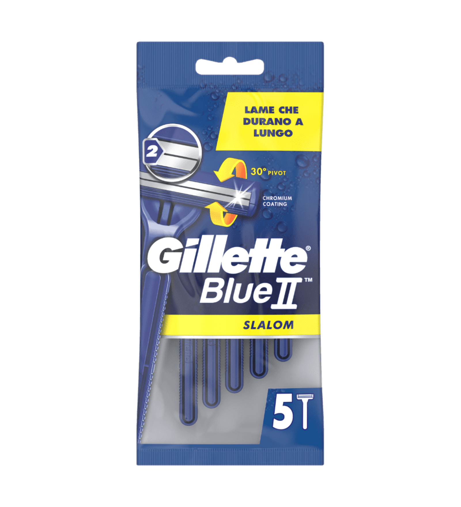 GILLETTE LAME BLUE II SLALOM X 5