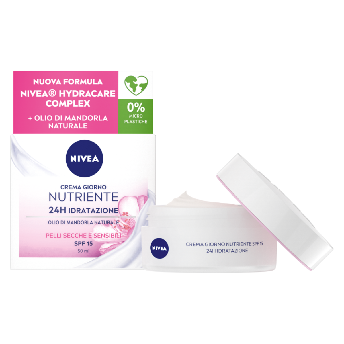NIVEA CREMA GIORNO NUTRIENTE SPF15 PELLI SECCE E SENSIBILI 50 ML