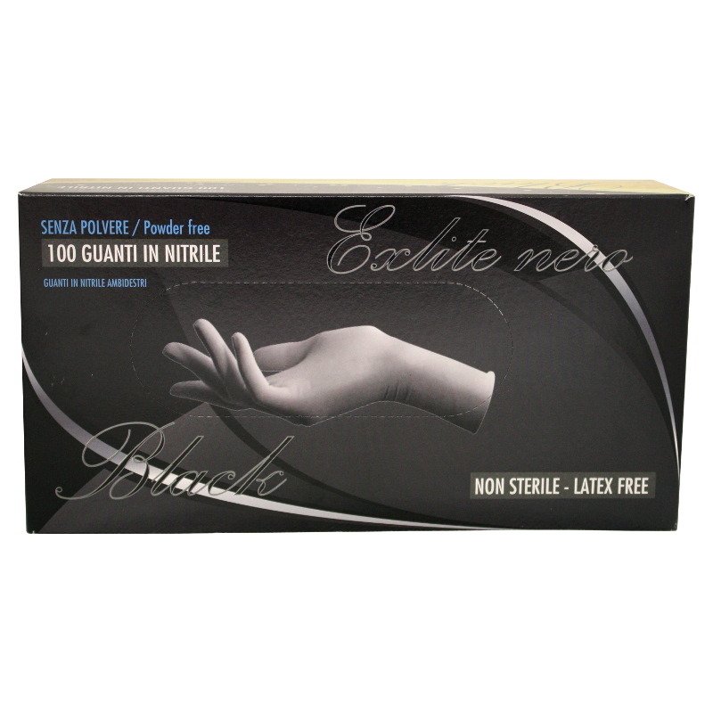 SIAM GUANTI NITRILE X 100 NERO MISURA L