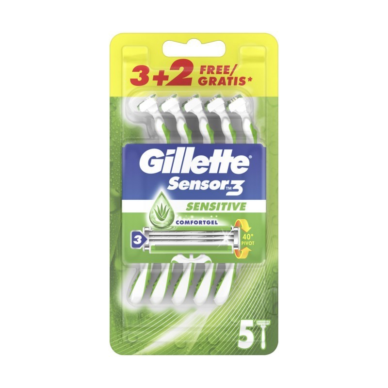 GILLETTE LAME SENSOR 3 RASOI SENSITIVE 5 PZ