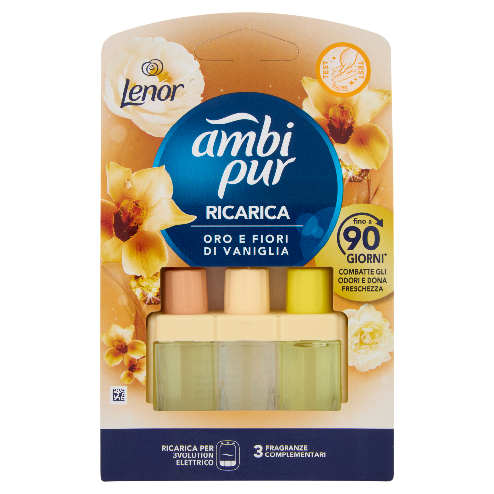 AMBIPUR 3VOLUTION RICARICA LENOR ORO E FIORI DI VANIGLIA 20 ML