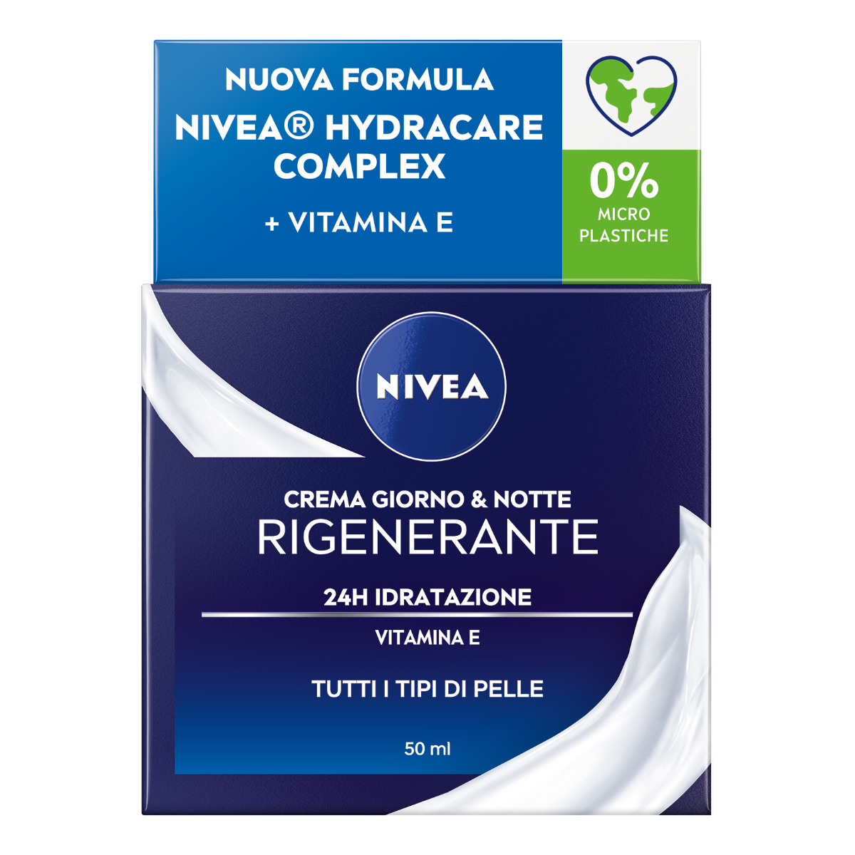 NIVEA CREMA GIORNO E NOTTE RIEQUILIBRANTE IDRATANTE PER TUTTE LE PELLI 50 ML