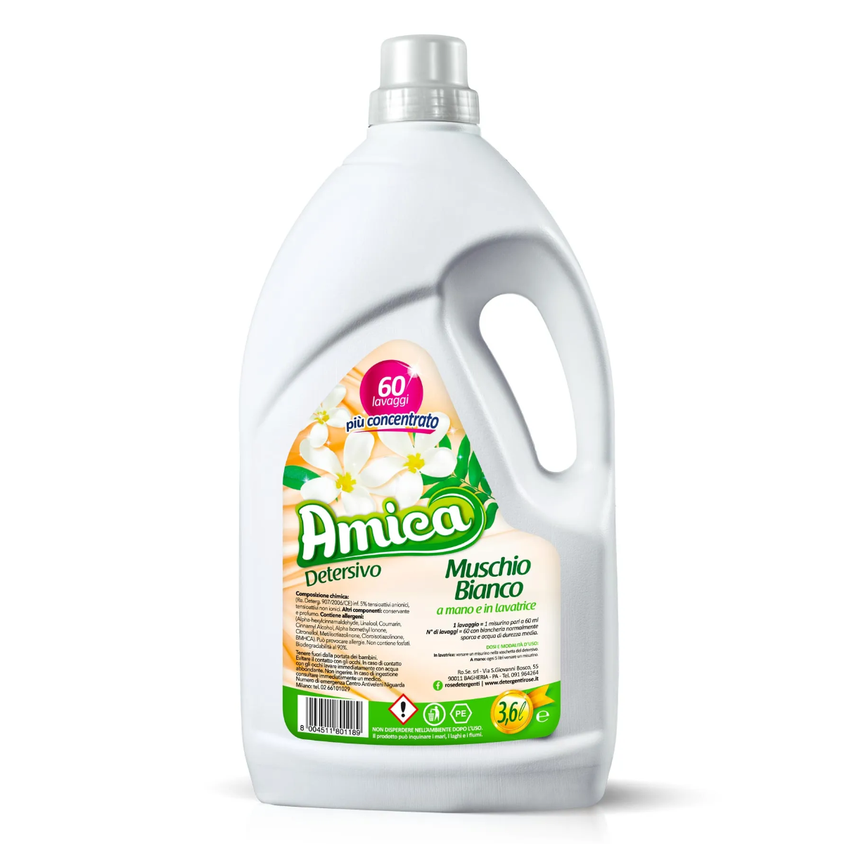 AMICA BUCATO MUSCHIO BIANCO 60 LAVAGGI