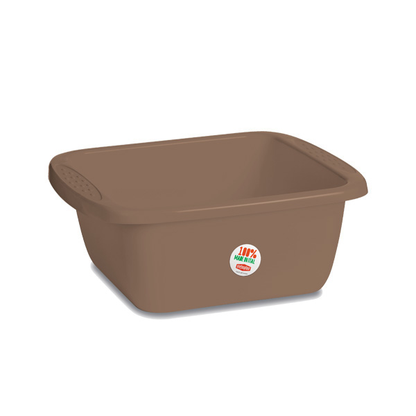 STEFANPLAST BACINELLA RETTANGOLARE LINEA PRIMAVERA 45 CM TORTORA 17 LT