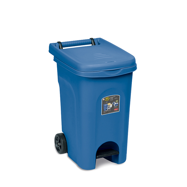 PATTUMIERA URBAN ECO SYSTEM 60 LT BLU C/PEDALE