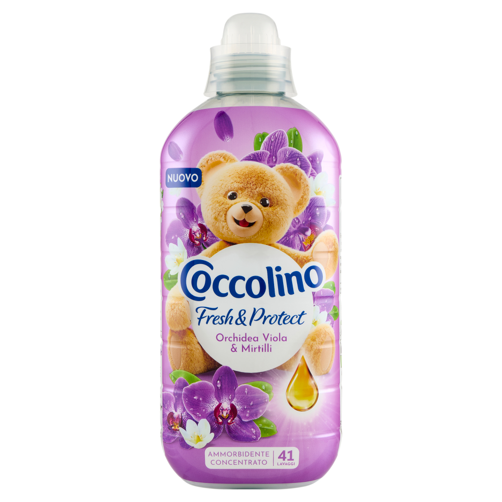COCCOLINO AMMORBIDENTE CONCENTRATO 41 LAVAGGI 952 ML ORCHIDEA E MIRTILLI