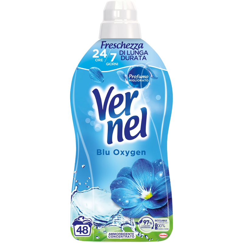 VERNEL AMMORBIDENTE CONCENTRATO 48 LAVAGGI 1.2LT BLU OXYGEN