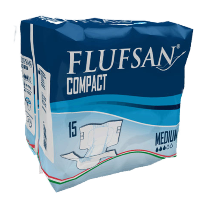 FLUFSAN PANNOLONI INCONTINENZA COMPACT 15 PZ MEDIA