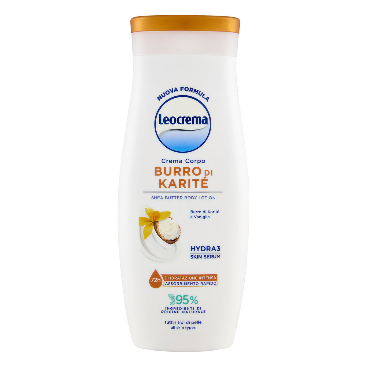 LEOCREMA CREMA CORPO FLUIDA 250 ML NUTRIENTE BURRO DI KARITÈ