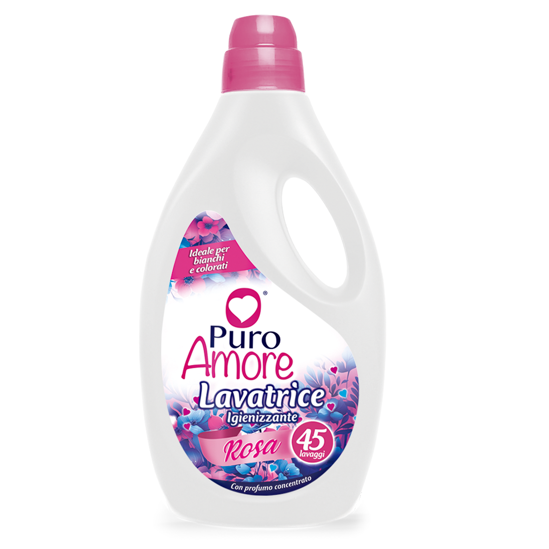 PURO AMORE LIQUIDO LAVATRICE 45 LAVAGGI ROSA