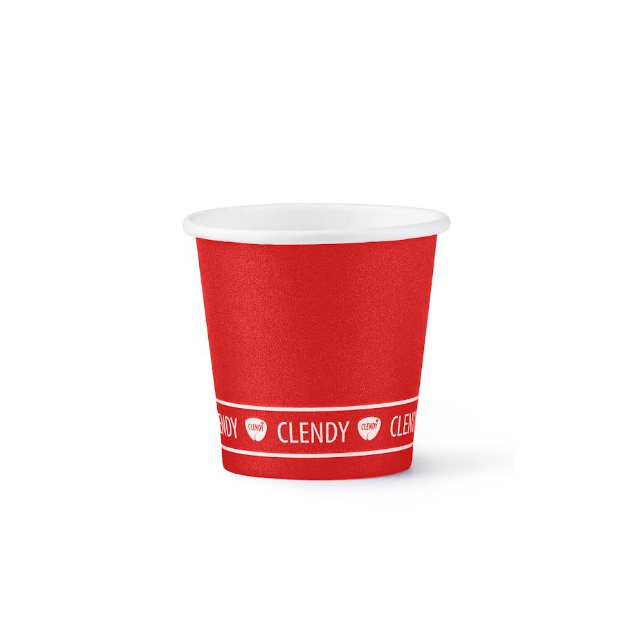 CLENDY BICCHIERI CAFFÈ CARTA 75ML 50PZ ROSSO