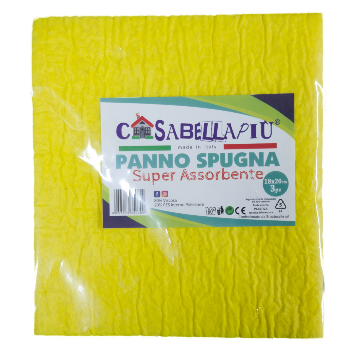 CASABELLA PANNOSPUGNA 3 PZ