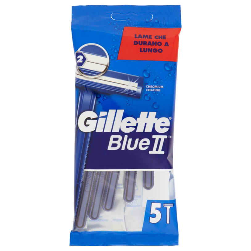 GILLETTE LAME BLU II 5 PZ RADI E GETTA BUSTA