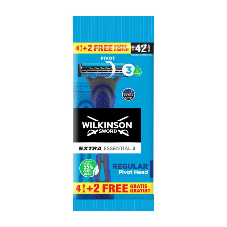 WILKINSON EXTRA 3 ESSENTIAL 4+2