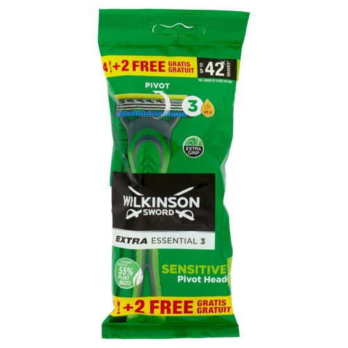 WILKINSON EXTRA 3 ESSENTIAL SENSITIVE 4+2