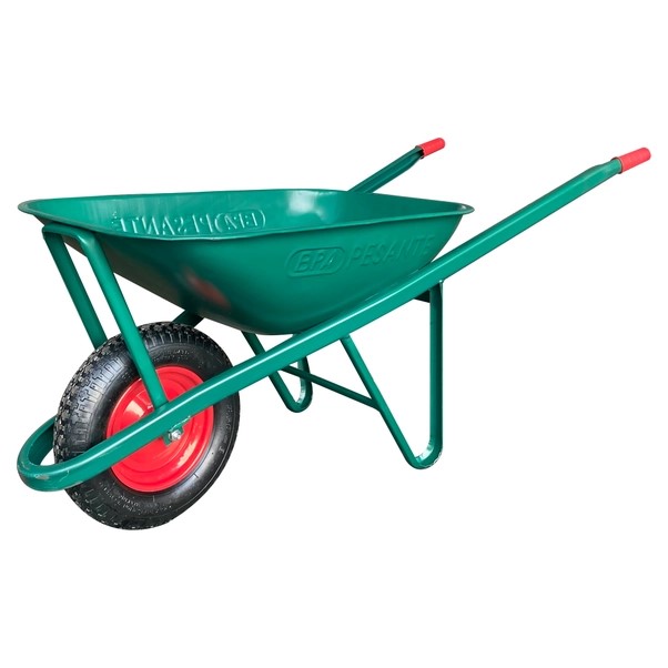 Carriola professionale saldata 75 l spessore 10/10 ruota pneumatica con camera