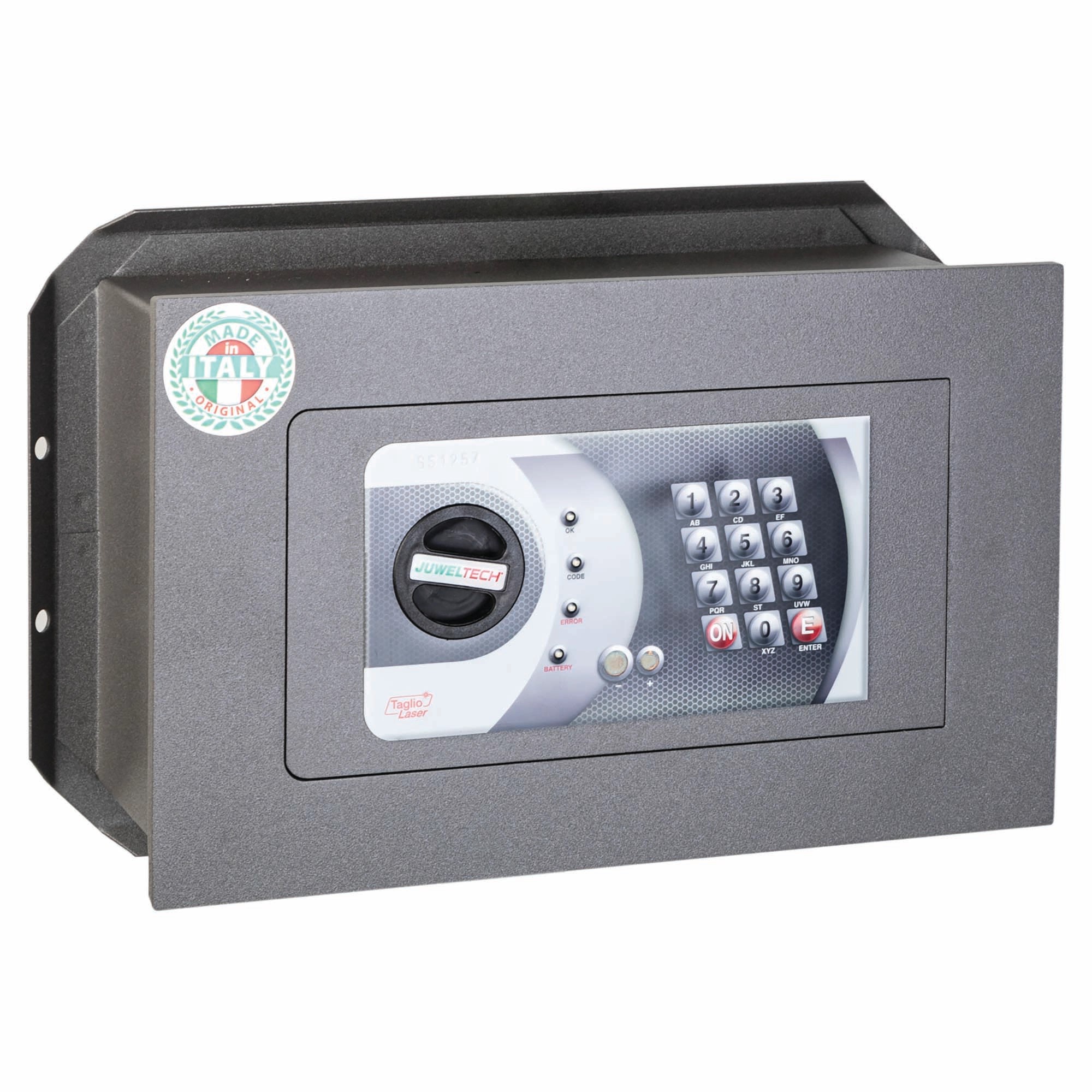Cassaforte muro juweltech digitale elettronica 340x210x150 mm (lxhxp) acciaio verniciato